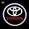 For Toyota Prius N2PCS Car LED Welcome Lamp with Toyota Logo Door Ghost Shadow Light Laser Projector for Toyota PRADO Camry Corolla Rav4 Prius