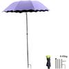 Multifunktionaler Sonnenschirm mit Erdspieß, UV-Schutz, regendichte Abdeckung für Pflanzen, Outdoor-Sport, Strand, Angeln, Reisen - 37,4" x 49,2"