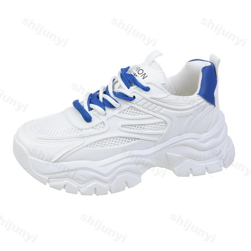 Fashion Women Casual Sports Shoes 2025 Comfortable Thick Soled Lace Up Fashion Vulcanized Shoe Breathable Non Slip Outdoor Running Shoes