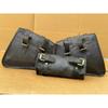 Leather Branded Motorcycle Three Saddle Bags Luggage Bag Sportster Rich Goat