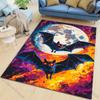 Halloween Themed Bats Printed Carpet for Living Room Bedroom Sofa Home Decoration Non-slip Floor Mat Modern Carpet Large Size