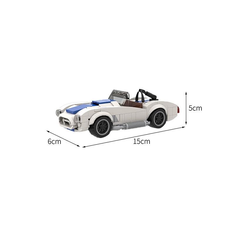 Moc-50476 Cobra Construction Blocks Sports Car Model Assembly Blocks Household Decoration Ornament Toys Birthday Party Gifts