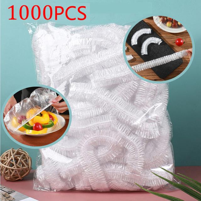 100/200/400pc Disposable Food Storage Cover Reusable Elastic Fresh Food Covers Stretch Wrap Bowl Dish Cover Fresh Keeping Bag Shower Cap
