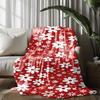 Floral Pattern Blanket Microfiber Flannel Cover Blanket Bedroom Living Room Sofa Soft And Comfortable Home Decoration