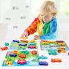 Kindergarten Children's Enlightenment Early Education Cognition Animal Cognition Hand Grasping Board Wooden Three-dimensional Puzzle Wooden Toy