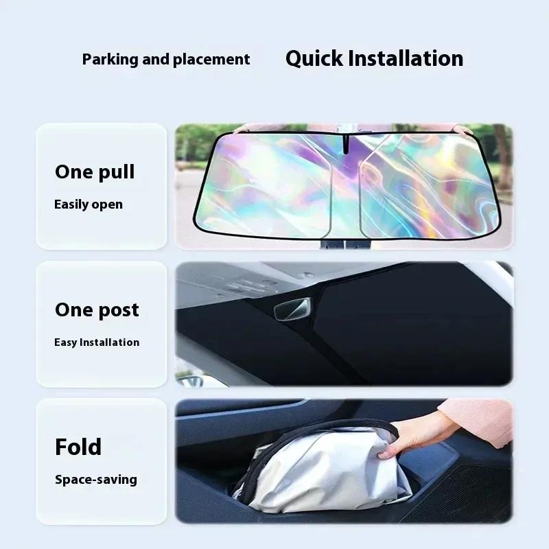 Car Windshield Sun Shade UV Reflective Sun Visor Protection Cover For GMC Yukon 2007-2026