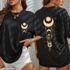 New Fashionable Casual Tshirt Clothing Simple Round Neck Short Sleeve Womens Top Loose Printed Tshirt
