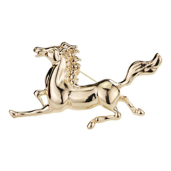 Retro Horse Brooch Galloping Horse Lapel Pin Decorative Horse Brooch Pin Clothes Accessory for Men And Women Hats Bags Scarves