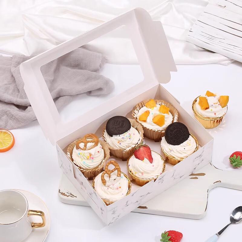 Saint-Bilai Portable Paper Cupcake Packaging Box