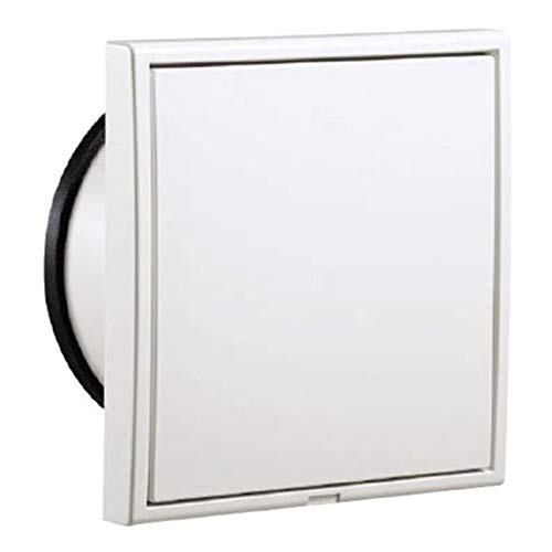NASTA Indoor Ventilation Vent KS-8626P-#, Differential Pressure Type, Silver Gray, Main Unit: 9.6999999999999993cm Deep, Main Unit: 19cm High, Main Un