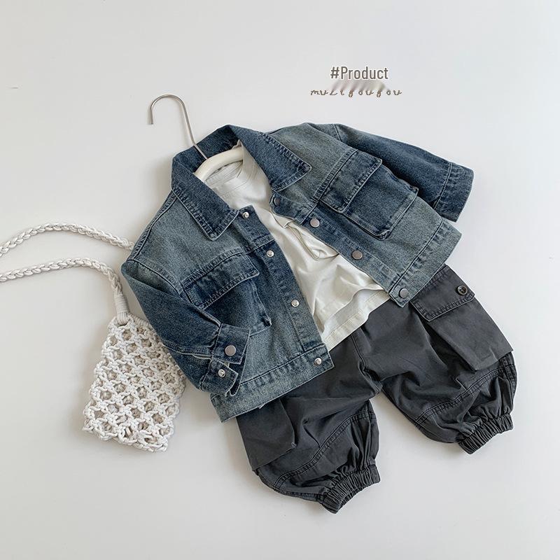 Kids' Autumn Long-Sleeve Cotton T-Shirt - Versatile Korean Style for Boys & Girls