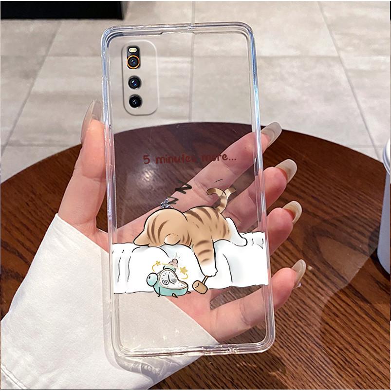 Coque de téléphone pour Vivo iQOO Neo 3 Housse Transparente Mignonne Lapin d'Amour Drôle TPU Silicone Souple Coque pour Vivo iQOO Neo 5 Lite 5G Neo3