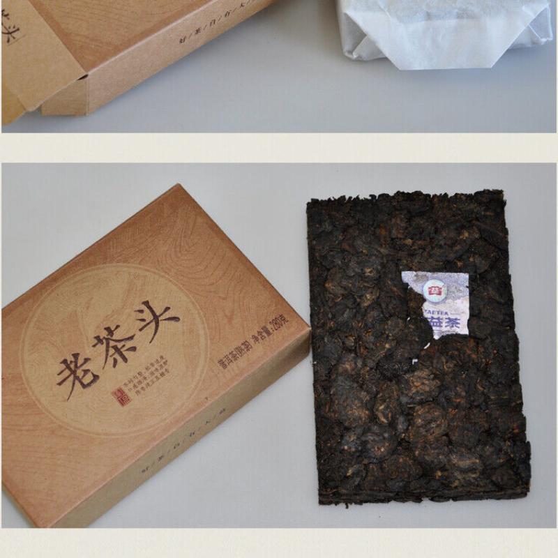 2016 Yunnan Dayi Lao Cha Tou Old Tea Nubs Pu Erh Brick Ripe Puer Tea 280g 1601