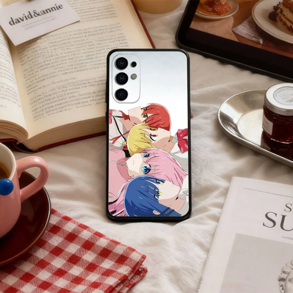 Bocchi The Rock Kessoku Band Phone Case For Samsung S 25,24,23,22,30,21,10,9,Ultra,Plus,Lite,FE,4,5 G Soft Black Case