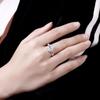Oblíbené značky 925 Sterling Silver křišťálový květ moissanitový diamant Prsteny pro ženy Móda Dárky na svatbu Šperky