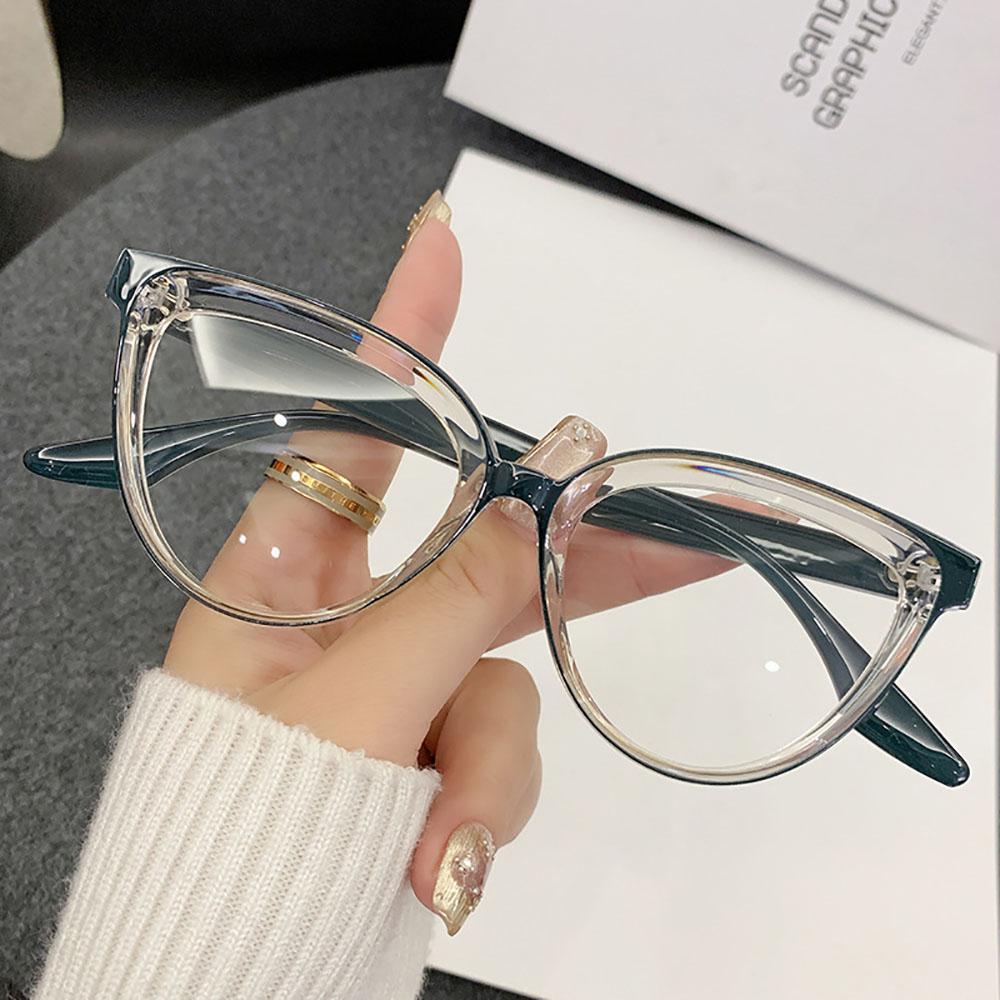 Pc Optical Spectacles Fashionable Fashionable Eyewear Cat Eye Glasses Versatile Blue Light Blocking Glasses For Party Gathering