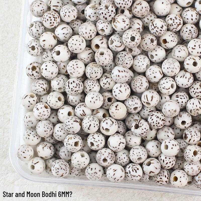 Vajra Star Moon Bodhi Beads - Raw Loose Beads for Handmade DIY Jewelry