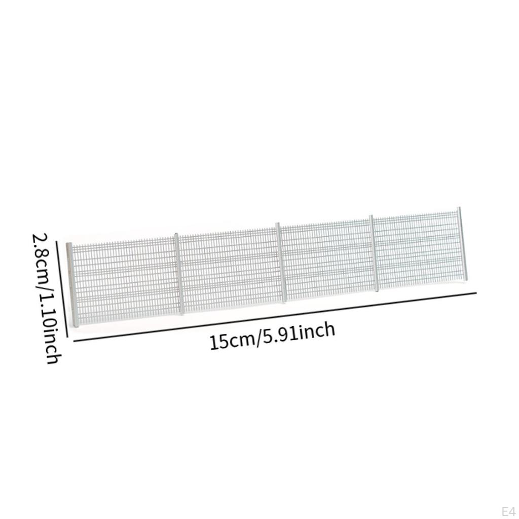1/87 Guardrail Model, Industrial Fencing Scenery, Sand Table Miniature Modelling Panel, Garden