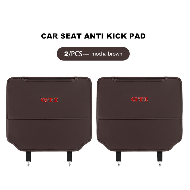 Leather Car Seat Back Mat Universal Anti Kick Dirt Proof Protector For Volkswagen VW Passat B5 B5.5 2000- 2007 2008 2009 2010