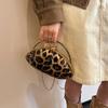 2026 Luxury Leopard Print Women's Evening Clutch Bag Fashion Party Top Handle Handbag Personalized Wedding Crossbody Bag