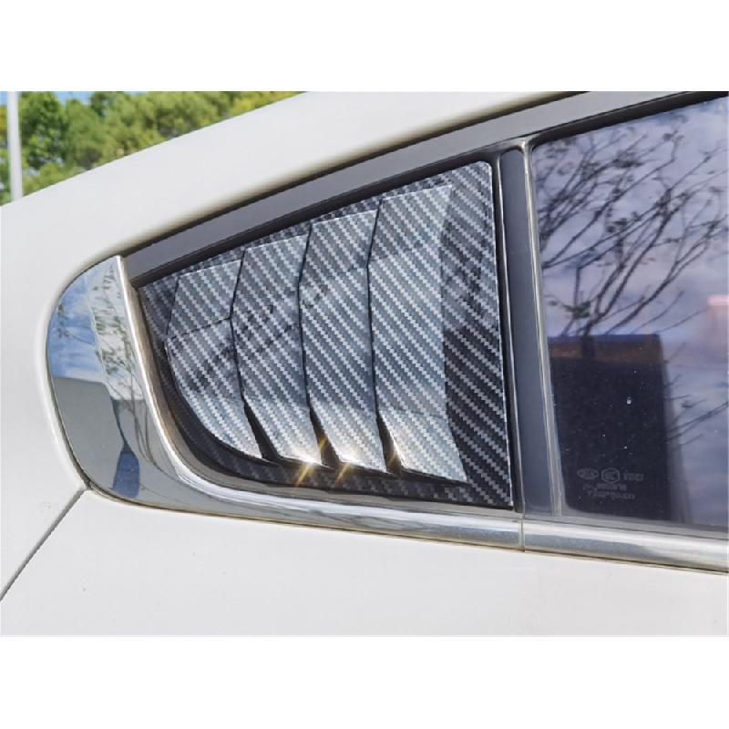 Für Kia Forte K3 2014-18 Seitenfenster-Lufteinlass Lamellenabdeckung Carbonfaser-Stil