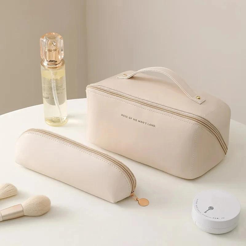 1/2Pcs Cosmetics Storage Kit Large Capacity Travel Toiletry Bag Makeup Bag Ins Advanced Sense Portable Cosmetic Storage Bag