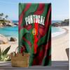 Portugal Voetbal Print Strandlaken Sneldrogend Super Absorberend Zacht Badlaken voor Zwemmen Strand Reizen Fan Souvenir Cadeau