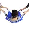 LOSCHEN Portable Transfer Sheet for Patients and Elderly People, 4-Handle Stretcher, Single/Double Person Care Lift, Reduces Burden, 105*72cm (Blue)