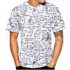 Lustiges mathematisches T-Shirt Mathematik Formel Druck Männer Frau Kurzarm T-Shirts Streetwear Harajuku Kid Top T-Shirt Kleidung