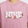 Nike Sportruházat Kényelmes Retro Futball Hétköznapi Rövid Ujjú Póló Női Felsők Rózsaszín IF0607668