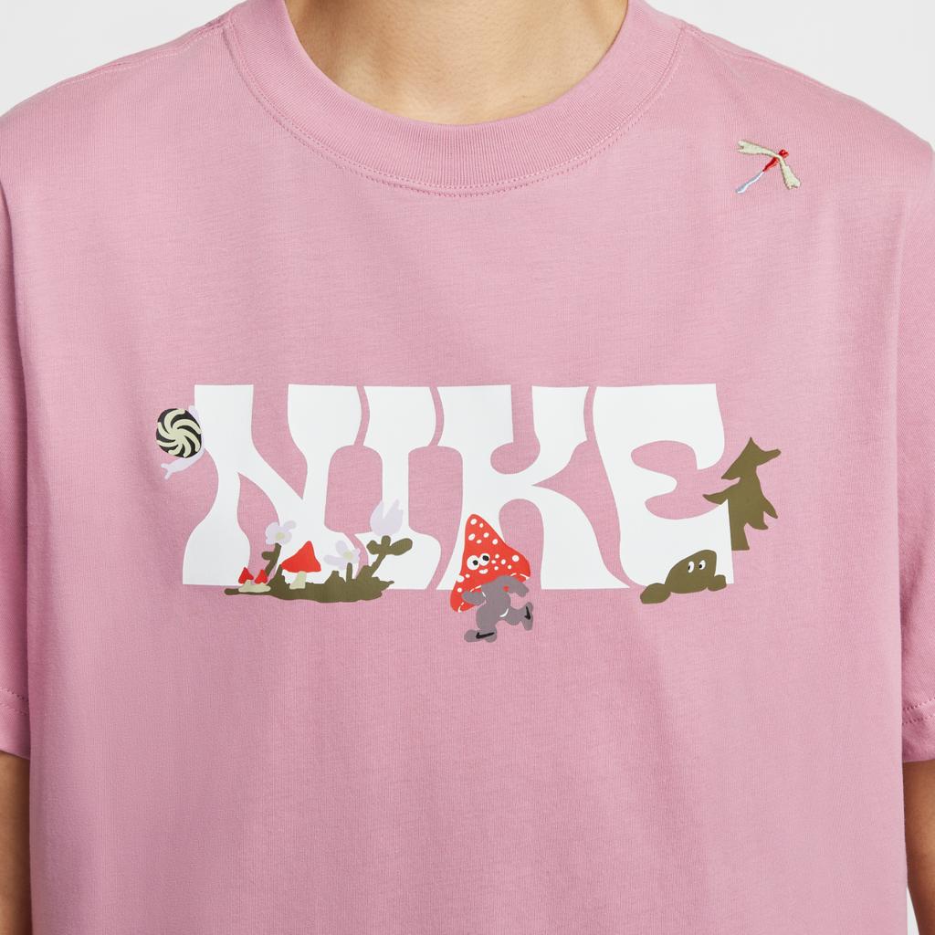 Nike Sportruházat Kényelmes Retro Futball Hétköznapi Rövid Ujjú Póló Női Felsők Rózsaszín IF0607668