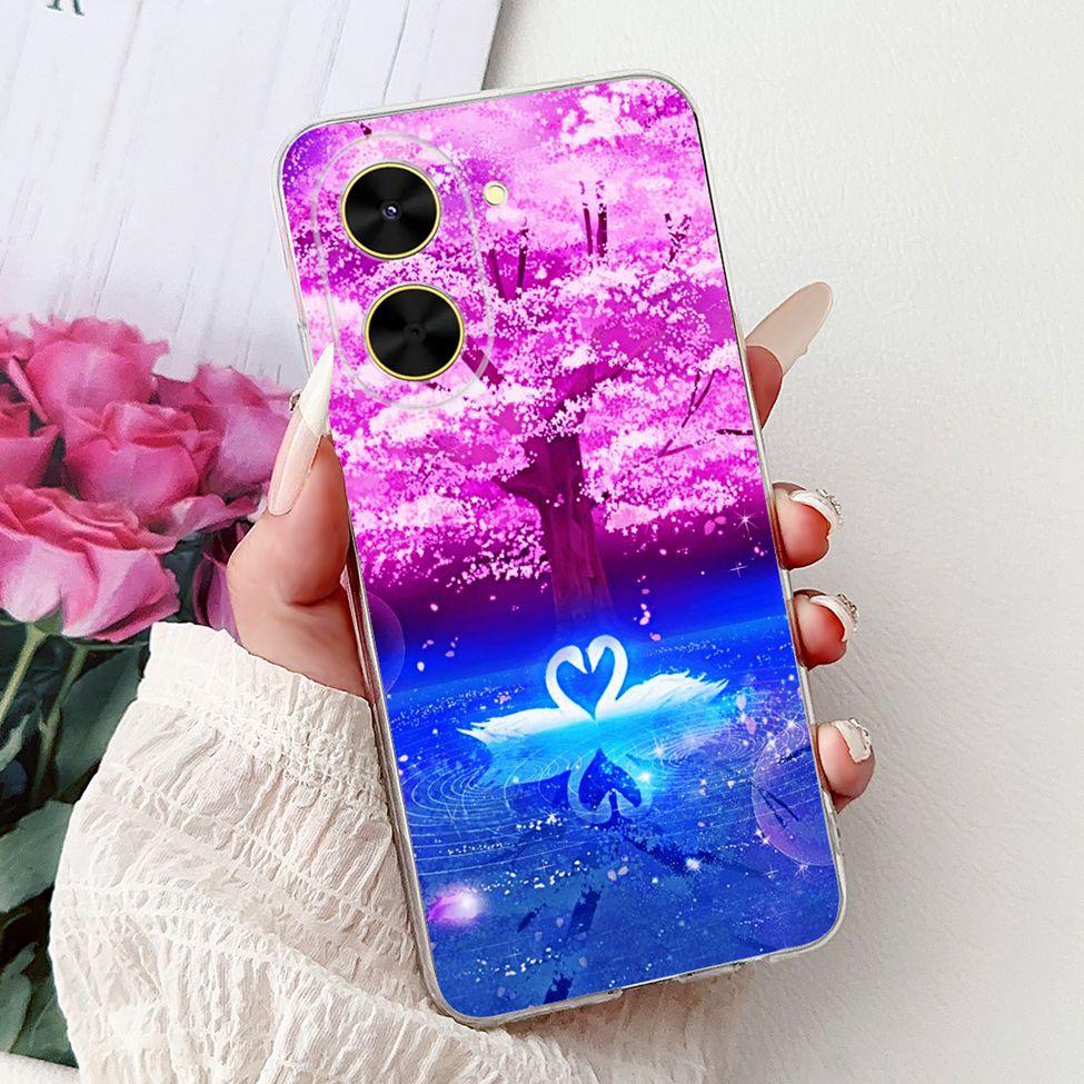 For Redmi A5 NFC 5G Case Cover Clear Luxury Kawaii Cute Cat Fashion Flowers Funny Painted Soft Phone Case For Redme A5 NFC 5G