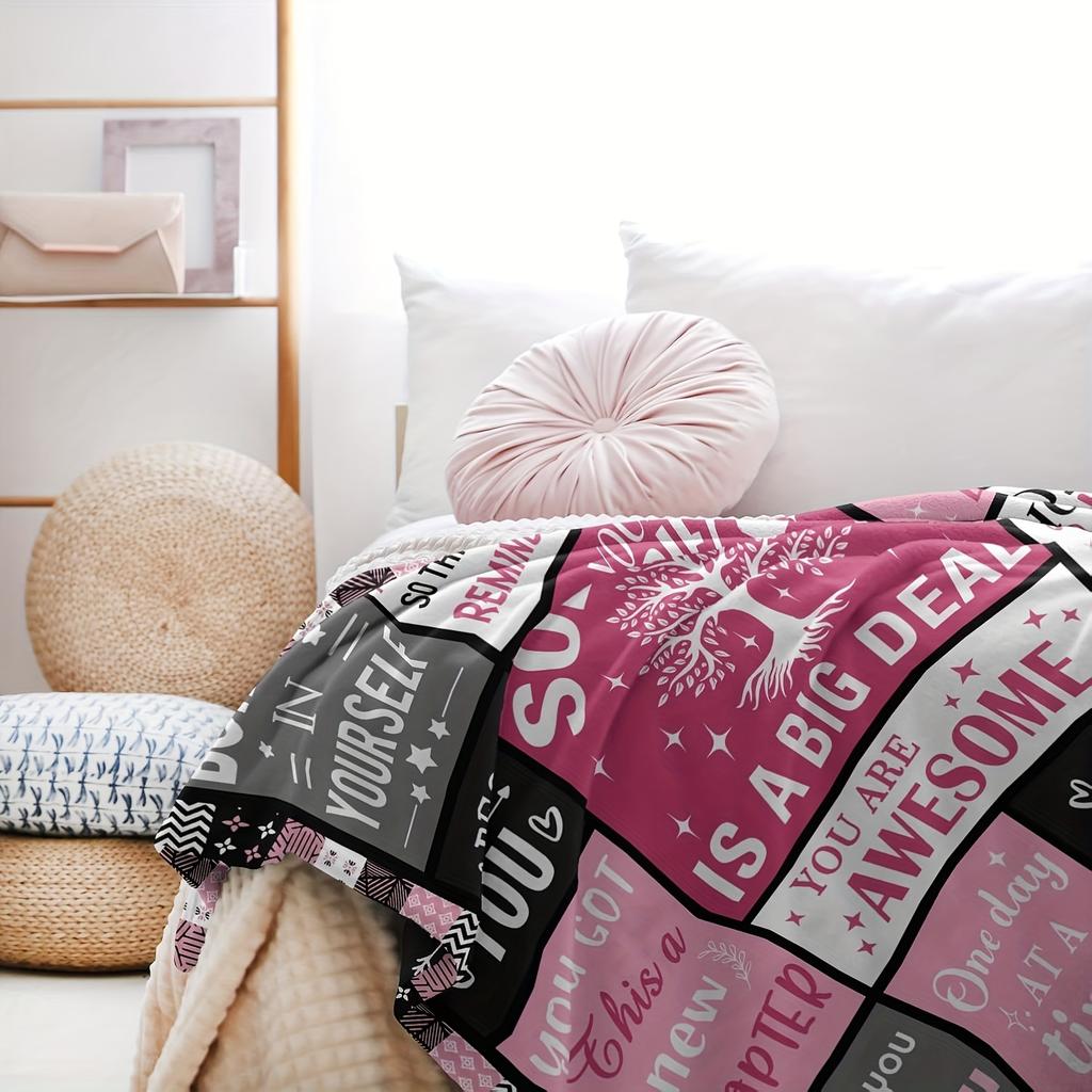 1pc Sobriety Gifts for Women, Sobriety Blanket, Addiction Recovery Gifts, Sobriety Gift Ideas Blanket, Sobriety Flannel Blanket for Women Gift