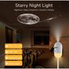 2 In 1 Usb Mini Galaxy Star Projector Night Light 12 Films Starry Sky Ambient Light For Car Home Decoration For Adults And Kids
