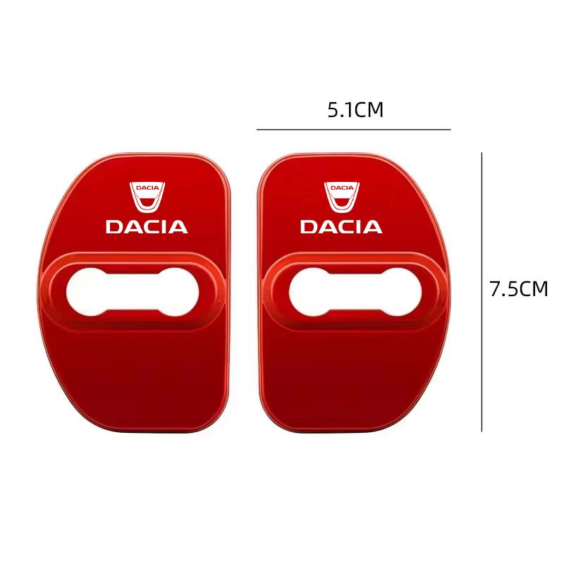 Stainless Steel 4Pcs Car Styling Door Lock Buckle Protector Cover For Dacia Bigster Spring Duster Sandero Jogger Dokker Lodgy