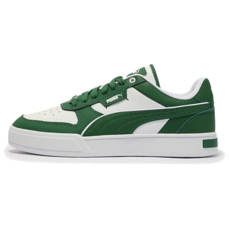 Puma CAVEN DIME Breathable Low Top Skateboard Shoes Unisex Green White 384953-26