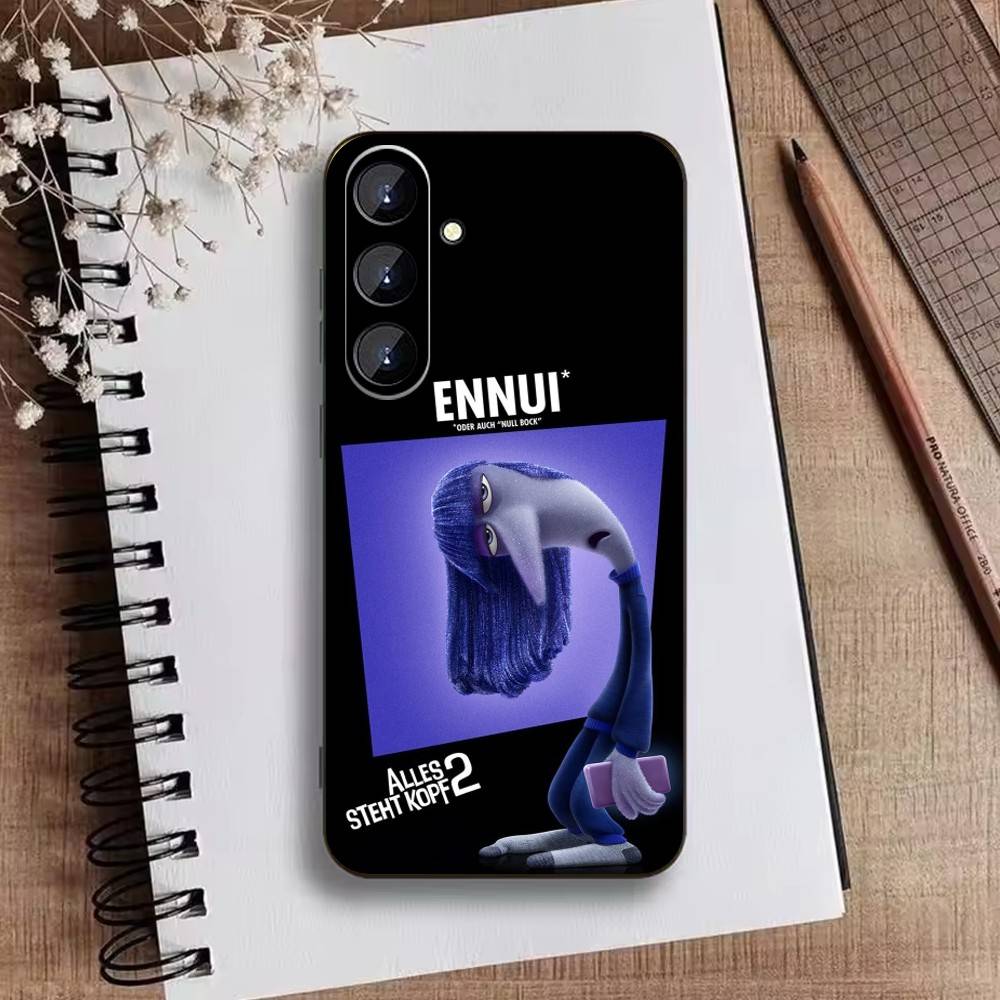 Adventure Anime Inside Out Phone Case For Samsung Galaxy A73,21,22,32,71,53,52,51,80,5G Soft Black Cover