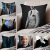 MMartin Freeman Cushion Cover Throw Pillow Cover Hidden Button Durable Polyester Chair Cushion