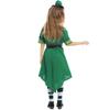 Green Fairy Costume Kids Halloween St. Patricks Day Performance Outfit Short Sleeve Dance