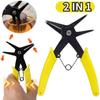 2IN1 Snap Ring Plier 4 Way Type Circlip Pliers Multifunctional Hand Tool