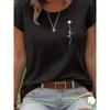 Women's Soft Classic Fit Tee Crew Neck Stretch Breathable Multiple Color Casual Daily Wear Machine Washable Versatile Everyday Top