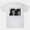 New Rare! Tears For Fears Band Heavy Cotton White Unisex T-Shirt