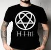 Heartagram Him Band Tee Tee-shirt Heartagram Rose Him Band Logo T-shirt