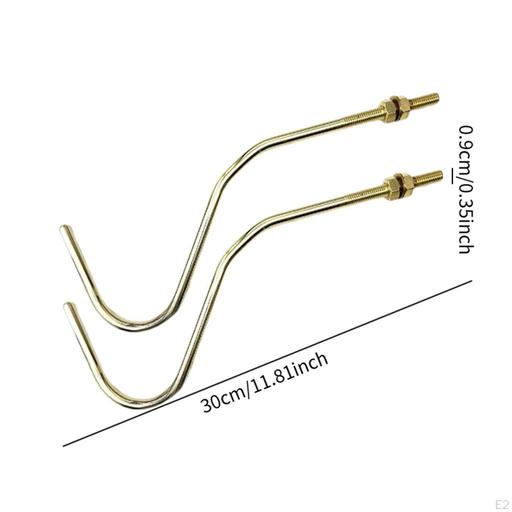 2 Pieces Snooker Billiard Cue Hooks Bridge Rod Pool Table