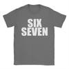 Ullzang Rolig Sex Sju 6 7 Meme T-shirt För Män Kvinnor Rund Hals Kort Ärm Kläder Bomull Sommarkläder
