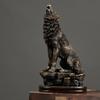 Polyresin Wolf Figurine, Table Decorative Collection Art Craft Animal Statue Resin Sculpture for