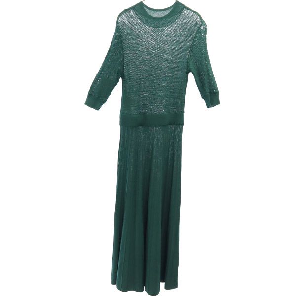 CELFORD malha de manga 7/8 não usada Vestido longo 36 verde Mulher Usado