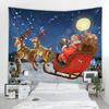Christmas Tapestry Wall Hanging Christmas Tree Fireplace Decoration Environmentally Friendly Printing Soft Hanging Cloth