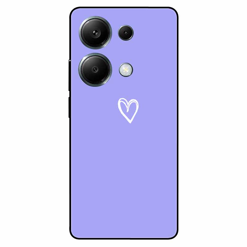 For Xiaomi Poco M6 Pro 4G Case TPU Soft Painted for Xiaomi Poco M6 Pro Global Silicone Cover Lovely Fundas On M6Pro Protective