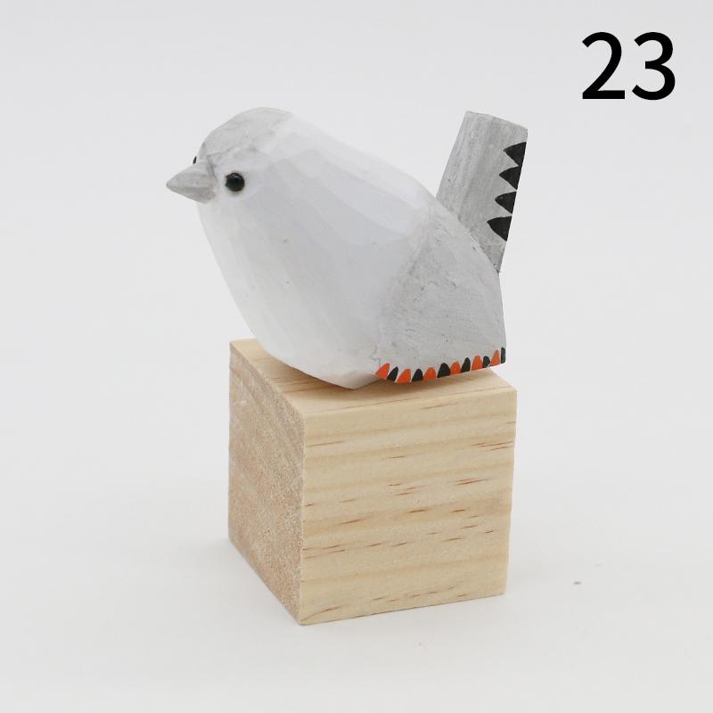 1PC Home Decoration Nordic Decorative Ornaments Figurine Art Craft Wooden Bird Statue Sculpture